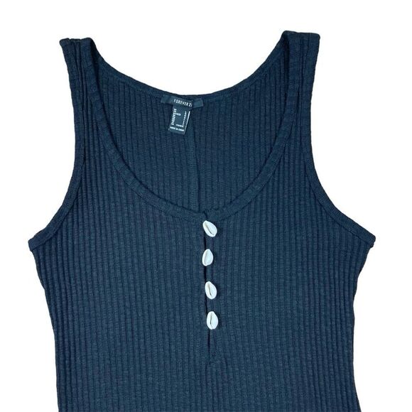 Forever 21 black shell knit tank dress - Picture 5 of 7